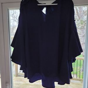 Navy Lane Bryant 14/16 blouse